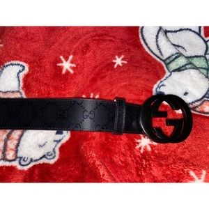 Authentic Black Gucci Belt